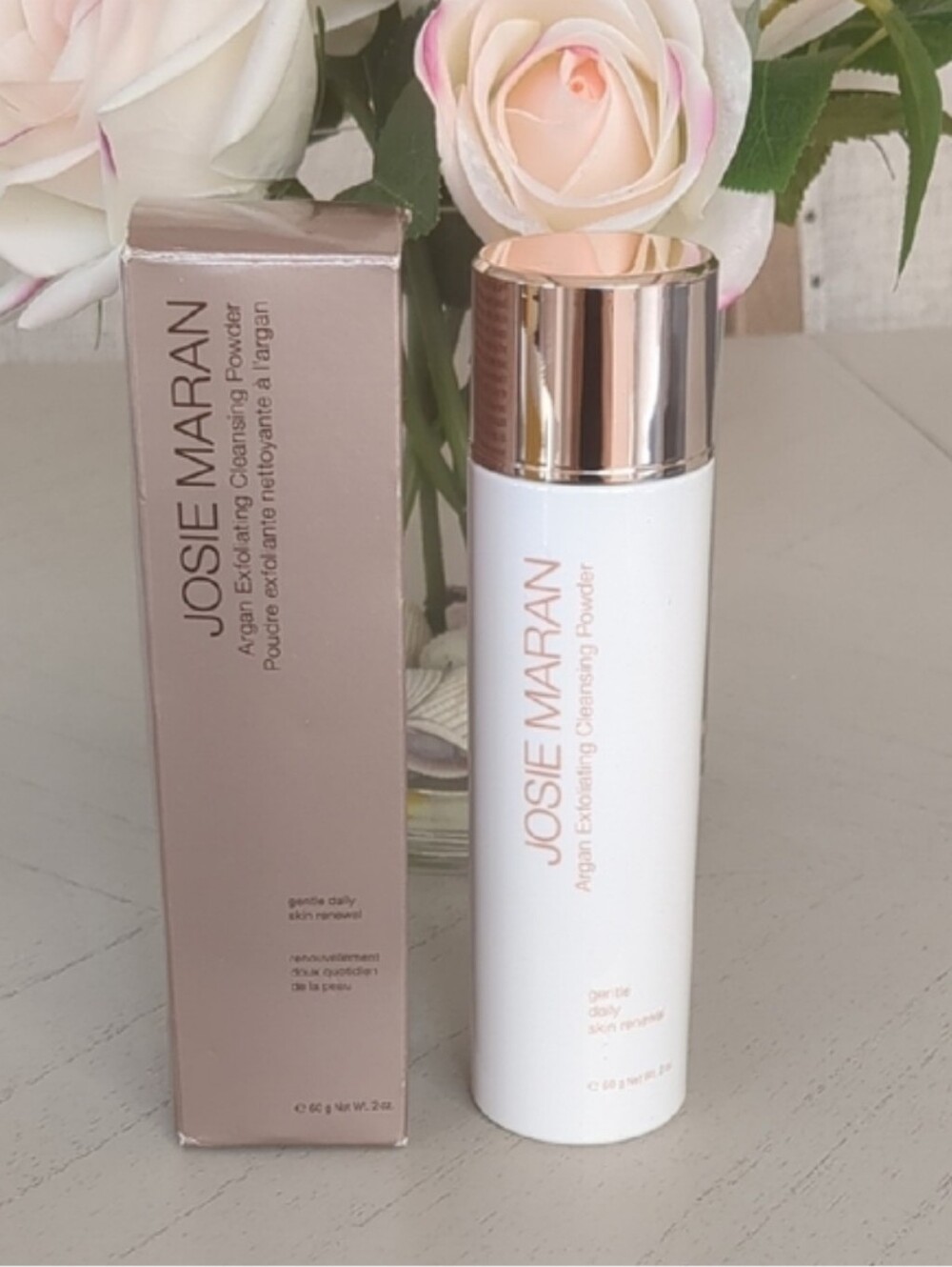 New Josie Maran Argan Exfoliating Cleansing Powder